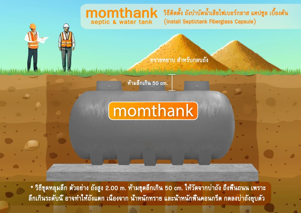 ถังบำบัดน้ำเสียเติมอากาศ 15000 ลิตร ไฟเบอร์กลาส