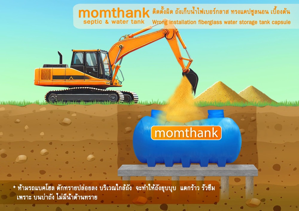 วิธีติดตั้ง ถังเก็บน้ำ 60000 ลิตร ไฟเบอร์กลาสแคปซูล