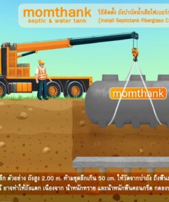 ถังบำบัดน้ำเสียไฟเบอร์กลาส 25000 ลิตร ราคา